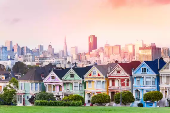 san fransisco colorful houses